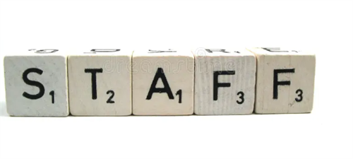 Staff stock image